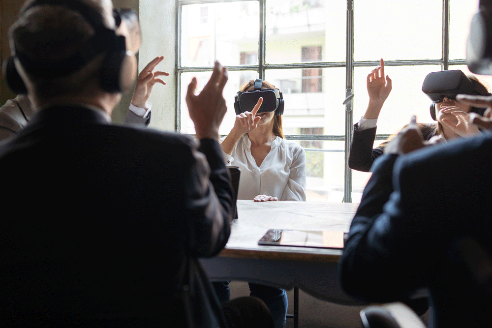 Virtuelle Schulung im Unternehmen