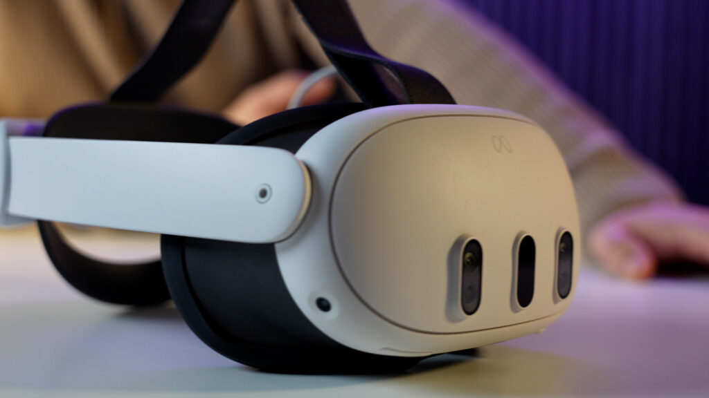 VR-Brille Detailaufnahme