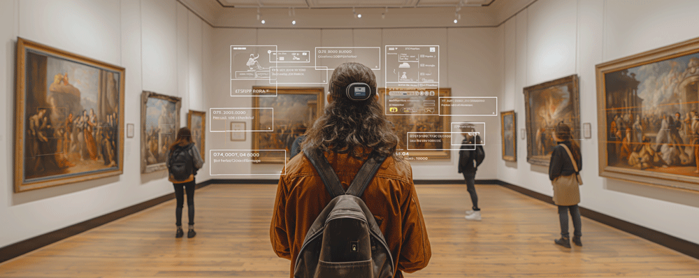 Mit AR in Kunstausstellungen können viele zusätzliche Informationen ins Sichtfeld eingeblendet werden