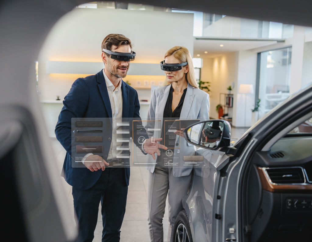 AR-Nutzung bei der Auto-Konfiguration im Autohaus