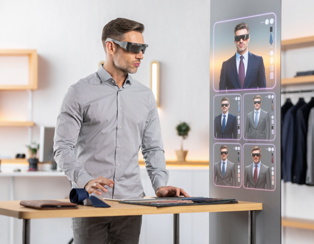 AR im Einzelhandel für Herrenbekledung