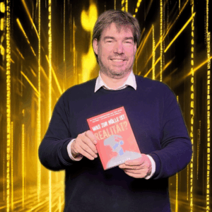 Dirk Koke mit seinem Buch "Was zur Hölle ist Realität!"