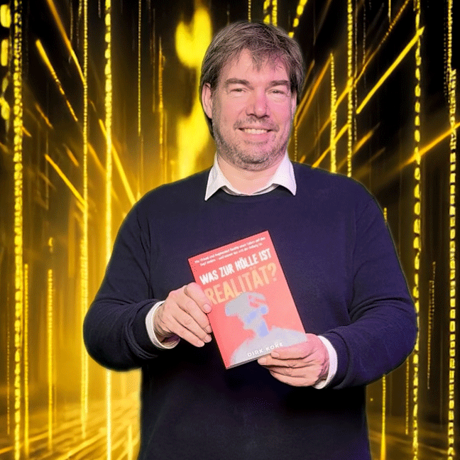 Dirk Koke mit seinem Buch "Was zur Hölle ist Realität!"